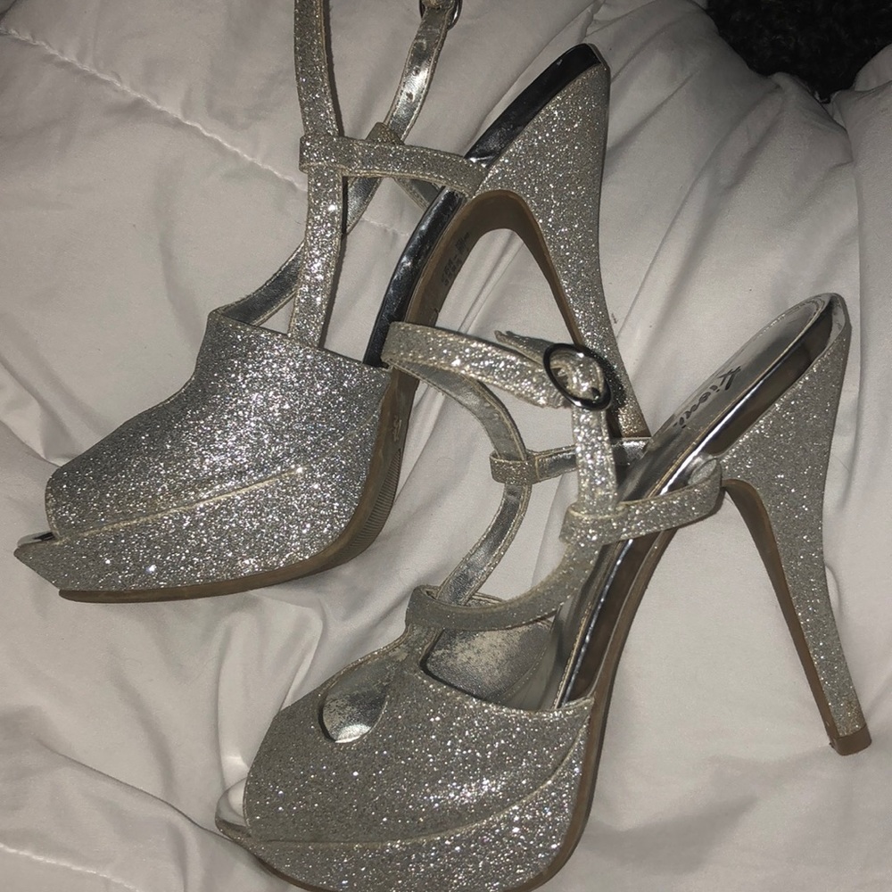 Silver prom/formal shoes